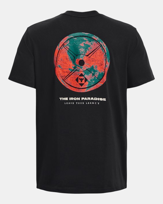 Camiseta de manga corta gruesa Project Rock Globe para hombre, Black, pdpMainDesktop image number 5
